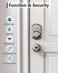 Smart deadbolt lock with keypad and keys