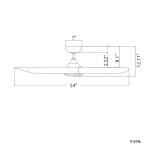 WAC 54in Smart Ceiling Fan with LED