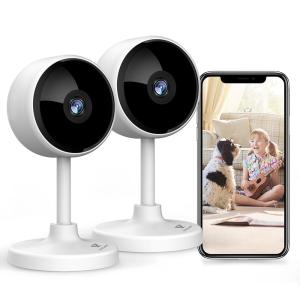 Smart Wireless Indoor Camera with Alexa (2-Pack)