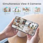 Smart Wireless Indoor Camera with Alexa (2-Pack)