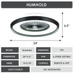 Smart Bladeless Ceiling Fan with LED Lighting