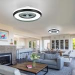 Smart Bladeless Ceiling Fan with LED Lighting