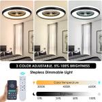 Smart Bladeless Ceiling Fan with LED Lighting