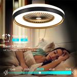Smart Bladeless Ceiling Fan with LED Lighting
