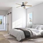 Matte Black 52" Smart Ceiling Fan