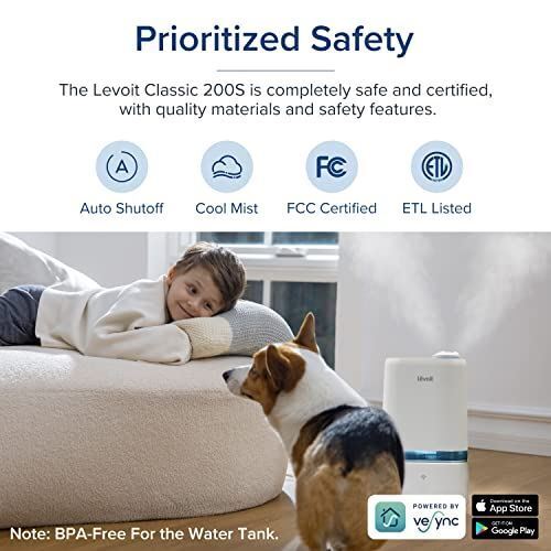 Smart Wi-Fi Humidifier with Essential Oils Diffuser