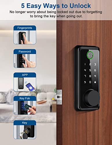 Keyless Biometric Smart Door Lock with App Control