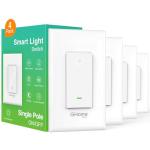 Smart Wi-Fi Light Switch with Voice Control (4-Pack)