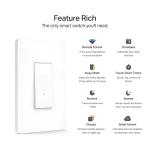 White Kasa Smart Light Switch for Single Pole