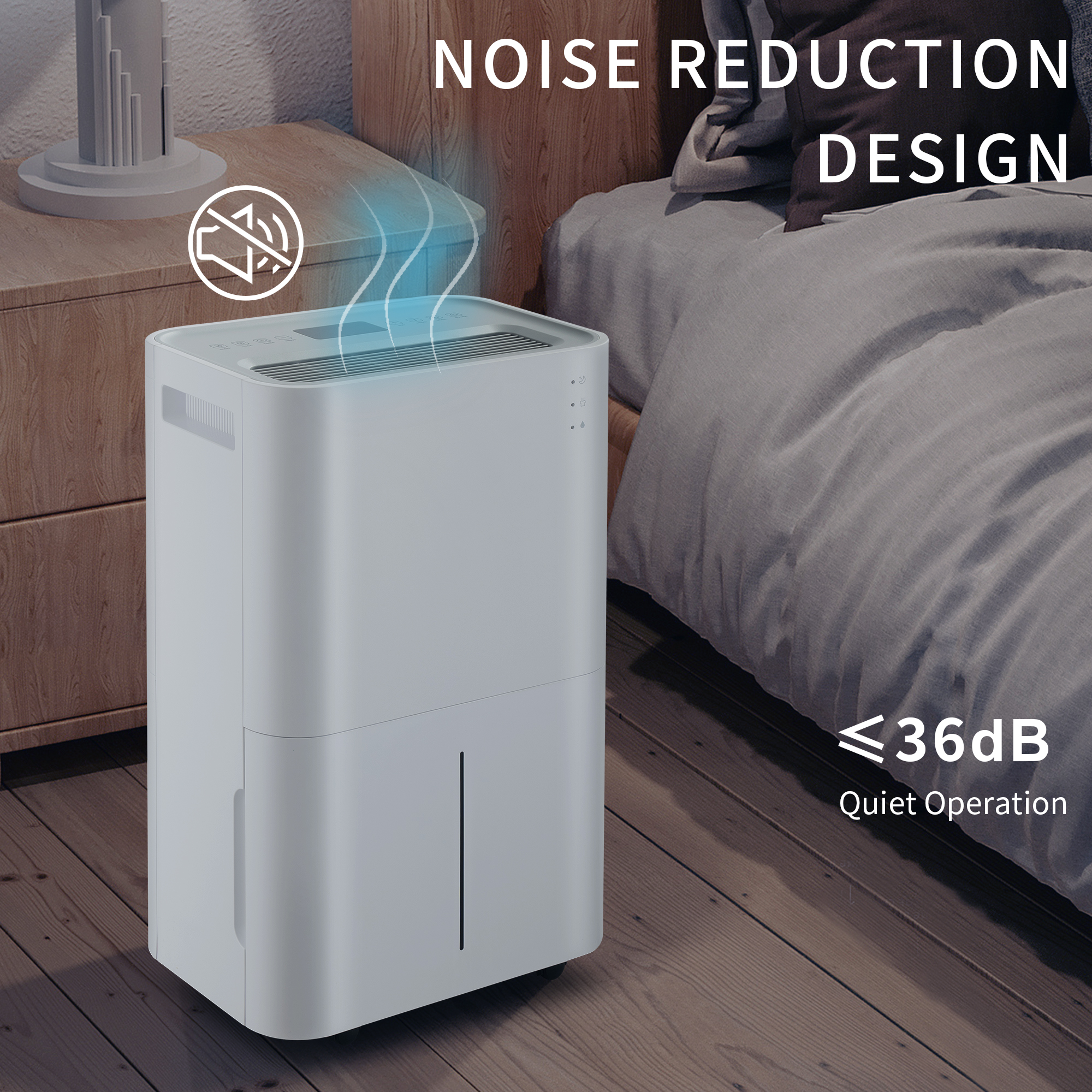 DFITO 50 Pint Dehumidifier for Home/Basement/Office