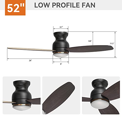 52" Smart Ceiling Fan with Lights & App Control