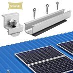 Anbte 6-Pack Universal Solar Panel Holder Kit