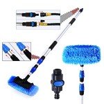 ZOLKER 20ft Telescopic Solar Panel Cleaning Brush