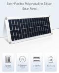 Semi-Flexible 10W Polycrystalline Solar Panel 18V