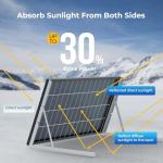 BougeRV 300W Bifacial Solar Panel Set