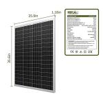 HQST 100W Solar Panel Kit with Charge Controller