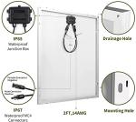 HQST 100W Solar Panel Kit with Charge Controller