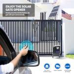 TOPENS DKC1100S Solar-Powered Heavy-Duty Door Opener