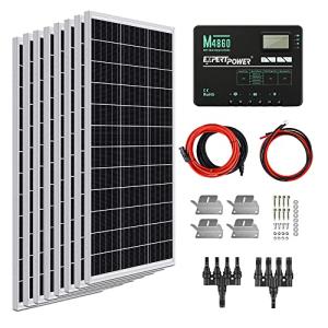 ExpertPower 800W 12V Solar Panel Kit | 800W Mono Rigid Solar Panels, 60A MPPT Solar Charge Controller | RV, Trailer, Camper, Marine, Off Grid, Solar Projects