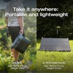 EF ECOFLOW DELTA2 Portable Solar Generator with Panels