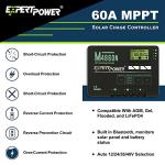 ExpertPower 800W 12V Solar Panel Kit | 800W Mono Rigid Solar Panels, 60A MPPT Solar Charge Controller | RV, Trailer, Camper, Marine, Off Grid, Solar Projects