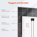RICH SOLAR 600 Watt Premium Solar Kit - 3 Pack of 200W Panel, 40A MPPT Charge Controller, Bluetooth Module Fuse, Mounting Z Brackets, Adaptor Kit, Tray Cables Set, Off-Grid 12V Solar Power System