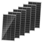 1200 Watt Solar Panels Bifacial 200 Watt Solar Panel 6 Pack 18BB Monocrystalline A+ Cell High-Efficiency Module PV Power Charger Homes Camping RV Battery Boat Caravan Other Off-Grid Applications