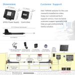 TOPENS AT12132S Solar Dual Swing Gate Opener Heavy Duty Automatic Gate Motor for Double Swing Gates Up to 18ft per Arm, Electric Driveway Gate Operator AC Powered with Solar Panel Remote Control Kit