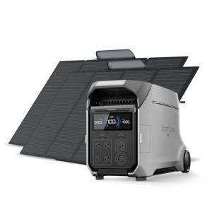 EF ECOFLOW Solar Generator 4096Wh DELTA Pro 3 with 2X400W Portable Panels, 120/240V 4000W AC Output, Solar Generator for Home Use, Camping Accessories, Emergencies, Power Outages, RVs
