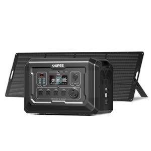 OUPES Mega 2 2500W Solar Generator with 240W Panel Included, 2048Wh Portable Power Station Solar Battery Station Made for Emergency, Home Backup, Outdoor Camping RV/Van