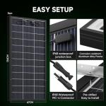 1200 Watt Solar Panels Bifacial 200 Watt Solar Panel 6 Pack 18BB Monocrystalline A+ Cell High-Efficiency Module PV Power Charger Homes Camping RV Battery Boat Caravan Other Off-Grid Applications