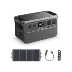 DJI Power 1000 Portable Power Station, 1024Wh Solar Generator with 1x 100W Solar Panel, 4000-Cycle-Life LFP(LiFePO4) Cell, 70-Minute Fast Charging, 2200W Stable Output,Solar Generator for Home Backup