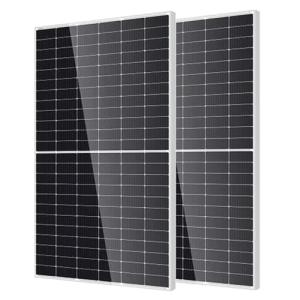 FELLOW ENERGY 2PCS 550 Watt Solar Panel, High Efficiency Monocrystalline PV Module Power Charger, Bifacial Solar Panel for RV Marine Rooftop Farm Camper Vehicle Caravan Other Off Grid Applications