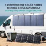 ALLPOWERS 3456Wh 3600W LiFePO4 Portable Power Station With 400W Portable Solar Panel Included, Portable Home Battery With 30A RV Outlet, Voice Control, UPS Solar Generator With Panel In