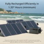 DJI Power 1000 Portable Power Station, 1024Wh Solar Generator with 1x 100W Solar Panel, 4000-Cycle-Life LFP(LiFePO4) Cell, 70-Minute Fast Charging, 2200W Stable Output,Solar Generator for Home Backup