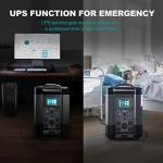 ALLPOWERS 3456Wh 3600W LiFePO4 Portable Power Station With 400W Portable Solar Panel Included, Portable Home Battery With 30A RV Outlet, Voice Control, UPS Solar Generator With Panel In