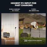 BougeRV Portable Power Station ROVER 2000, Solar Generator with 2008Wh Semi-solid Battery 2200W Output,80% Charged in 1 Hour, Compatible with Solar Panel for Outdoor RV Camping & Emergency