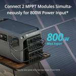 DJI Power 1000 Portable Power Station, 1024Wh Solar Generator with 1x 100W Solar Panel, 4000-Cycle-Life LFP(LiFePO4) Cell, 70-Minute Fast Charging, 2200W Stable Output,Solar Generator for Home Backup