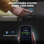 ALLPOWERS 3456Wh 3600W LiFePO4 Portable Power Station With 400W Portable Solar Panel Included, Portable Home Battery With 30A RV Outlet, Voice Control, UPS Solar Generator With Panel In