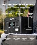 OUPES Exodus 1200 Solar Generator with 240W Panels Included, – 992Wh 1200W LiFePO4 Battery Power Station with Dual PD 140W Type-C, Smart App Control, UPS, Ideal for Camping, RV, Home Emergency