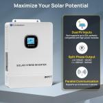 ECO-WORTHY 10KW Output Home Off-Grid Solar Power System: 30.72kwh Server Cabinet with Communication Lithium Battery, Large Capacity, More Freedom.4920W Monocrystalline Photovoltaic Solar Panel Matrix.