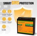 ECO-WORTHY Solar Well Water Pump Kit 24V DC Submersible Water Pump with 4pcs 100W Mono Solar Panel Lithium 30AH Battery&Controller for Well Pond Home Farm Stainless Steel- DELIVERY IN 3 PACKAGES