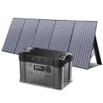 ALLPOWERS S2000 Portable Power Station, with 400W SP037 Foldable Solar Panel, 1500Wh/2000w Battery Backup, Solar Power Bank for 11 Devices, for Outdoor Camping, Traveling, Emergencies