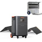 Jackery Solar Generator 5000 Plus Portable Power Station with 500W Solar Panels and Manual Transfer Switch, 5040Wh Power Station, 7200W AC Output Solar Generator for Home Use, Emergency Backup