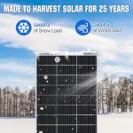 ECO-WORTHY 195W Bifacial Monocrystalline Solar Panel