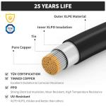 20FT Solar Panel Extension Cable with Connectors