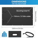 YESLAKE 200W Flexible Solar Panel for RVs & Boats