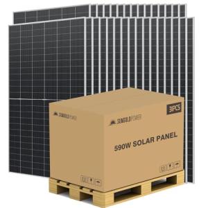 SUNGOLDPOWER 31PCS 590W Bifacial Solar Panels