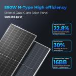 SUNGOLDPOWER 31PCS 590W Bifacial Solar Panels