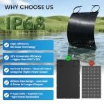 YESLAKE 200W Flexible Solar Panel for RVs & Boats
